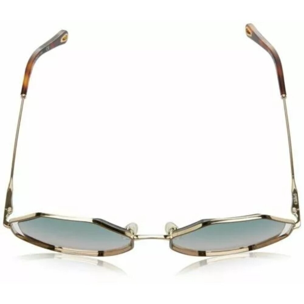 NEW Chloe 58mm Octagonal Halo Lens Sunglasses Havana Gradient Blue - Picture 7 of 7